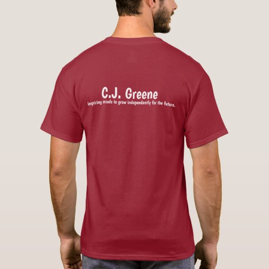 CJ Greene School Spirituosen Logo Shirt (Rückseite)