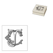 CJ Initials JC Monogram Gummi Ink Briefmarke Hochz Gummistempel (Stempel)