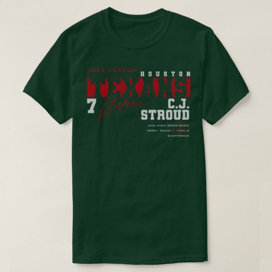 CJ Stroud Texans 2023 T-Shirt (Design vorne)