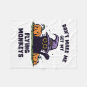 Ck Cat Halloween - Bring mich nicht zum fliegenden Fleecedecke (Vorderseite (Horizontal))
