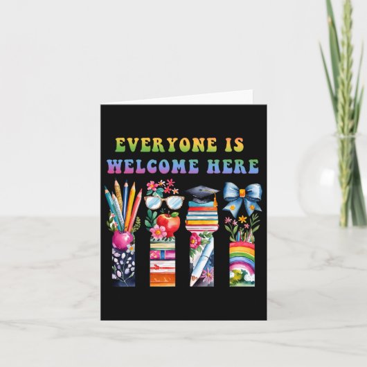 CK in der Schule Jeder ist hier willkommen zum Leh Karte (Vorderseite)