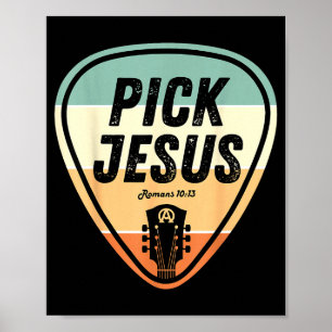 Ck Jesus-Shirt Lustige christliche Musik Gitarre C Poster