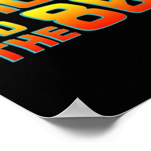 Ck to 80er - Costume Funny Dress Party Idea Hal Poster (Ecke)