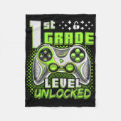 Ck To School 1st Grade Boys Gamer First Day School Fleecedecke (Vorderseite)