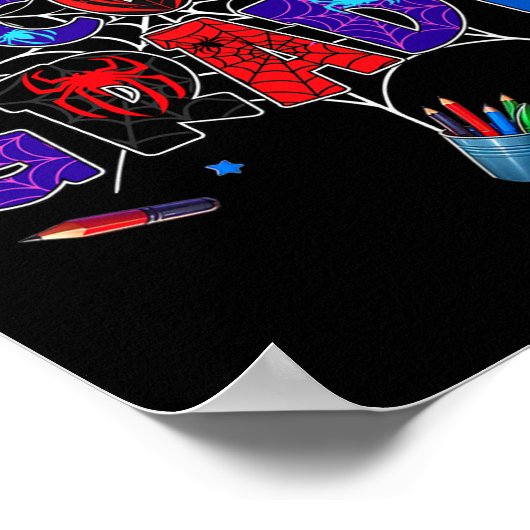 Ck To School 2nd Grade Boys Gamer First Day Second Poster (Ecke)