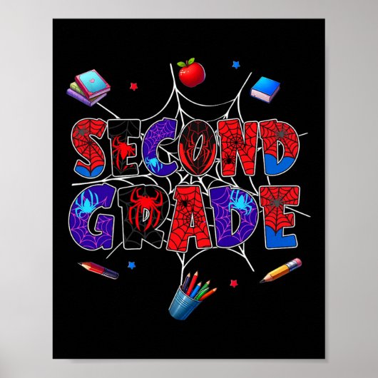 Ck To School 2nd Grade Boys Gamer First Day Second Poster (Vorne)