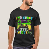 Ck To School 2nd Grade Boys Gamer First Day Second T-Shirt (Vorderseite)