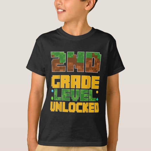 Ck To School 2nd Grade Boys Gamer First Day Second T-Shirt (Vorderseite)