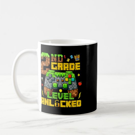 Ck To School 2nd Grade Gamer First Day Second Grad Kaffeetasse (Links)