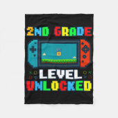 Ck To School 2nd Grade Level Unlocked Gamer Kids B Fleecedecke (Vorderseite)