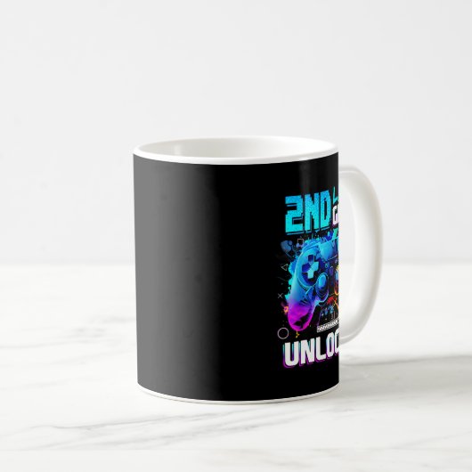 Ck To School 2nd Grade Level Unlocked Gamer Kids B Kaffeetasse (VorderseiteRechts)