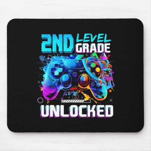 Ck To School 2nd Grade Level Unlocked Gamer Kids B Mousepad (Vorne)