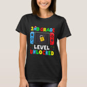 Ck To School 2nd Grade Level Unlocked Gamer Kids B T-Shirt (Vorderseite)
