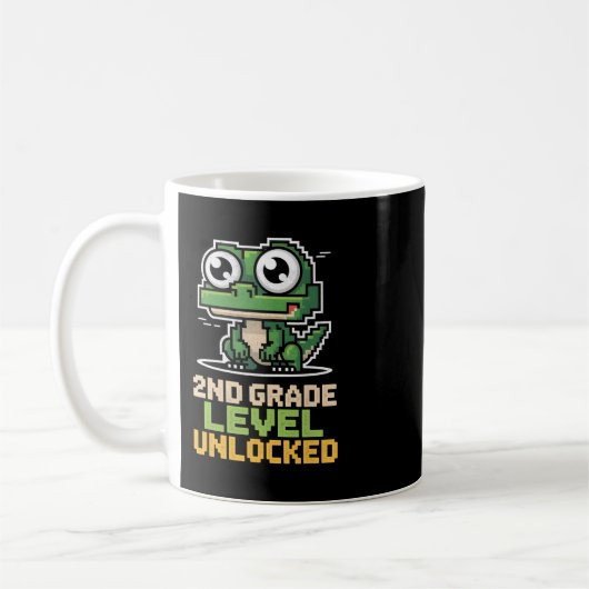 Ck To School 2nd Grade Lizard Gamer Second Level U Kaffeetasse (Links)