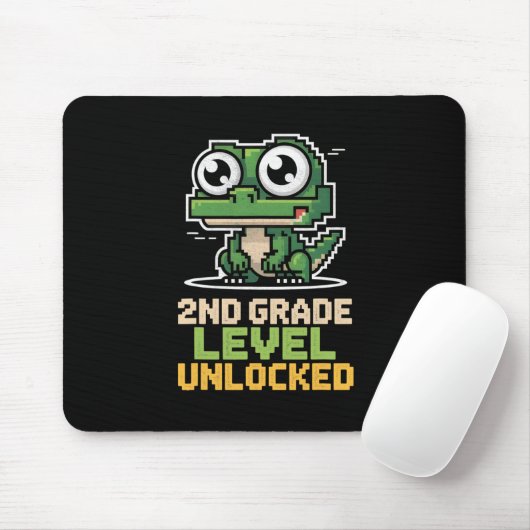 Ck To School 2nd Grade Lizard Gamer Second Level U Mousepad (Mit Mouse)