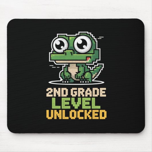 Ck To School 2nd Grade Lizard Gamer Second Level U Mousepad (Vorne)