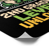 Ck To School 2nd Grade Lizard Gamer Second Level U Poster (Ecke)