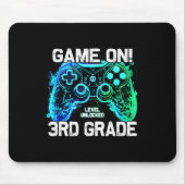 Ck To School 3rd Grade Boys Gamer First Day School Mousepad (Vorne)