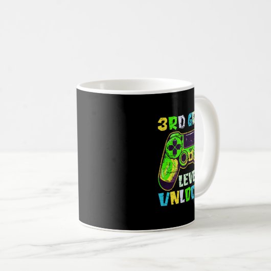 Ck To School 3rd Grade Boys Gamer First Day Third  Kaffeetasse (VorderseiteRechts)