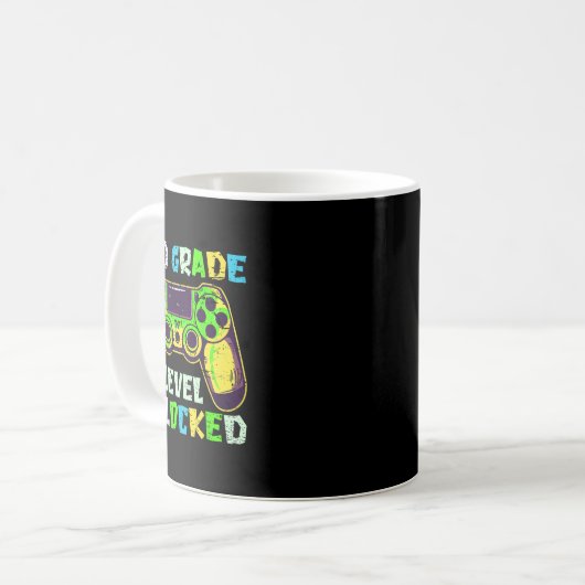 Ck To School 3rd Grade Boys Gamer First Day Third  Kaffeetasse (Vorderseite Links)