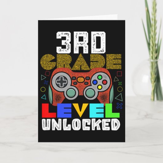 Ck To School 3rd Grade Gamer Karte (Vorderseite)