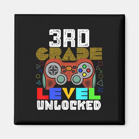 Ck To School 3rd Grade Gamer  Magnet (Vorne)