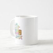 Ck to School Hello 2nd Leopard Gefärbte Krawatte P Kaffeetasse (Vorderseite Links)