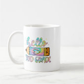 Ck to School Hello 2nd Leopard Gefärbte Krawatte P Kaffeetasse (Links)