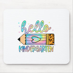 Ck To School Hello Kindergarten Leopard Gefärbte K Mousepad