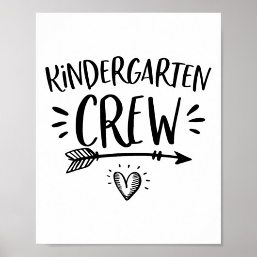 Ck to School Kindergarten Crew Lehrer Wo Poster (Vorne)