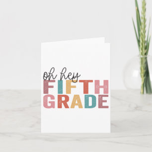 Ck to School Schüler Lehrer Oh Hey 5. Gra Karte