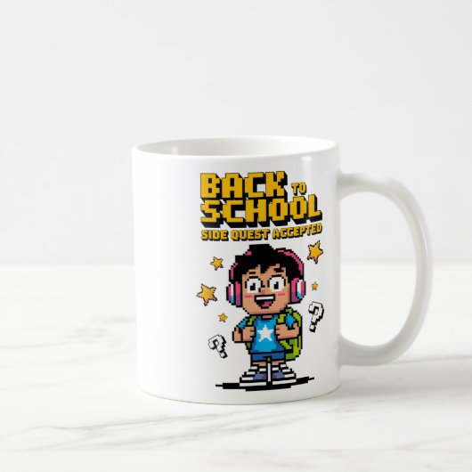 Ck to School Side Quest Accepted Gamer Kaffeetasse (Rechts)