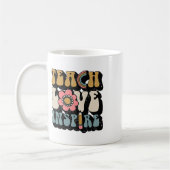 Ck to School Teach Liebe Inspirierte Retro Teacher Kaffeetasse (Links)