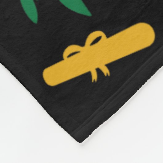 Ck to School Xmas Palm Tree Abschluss Weihnachten Fleecedecke (Ecke)