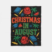 Ck to School Xmas Palm Tree Abschluss Weihnachten Fleecedecke (Vorderseite)