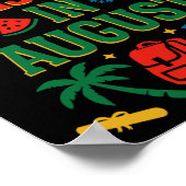 Ck to School Xmas Palm Tree Abschluss Weihnachten  Poster (Ecke)