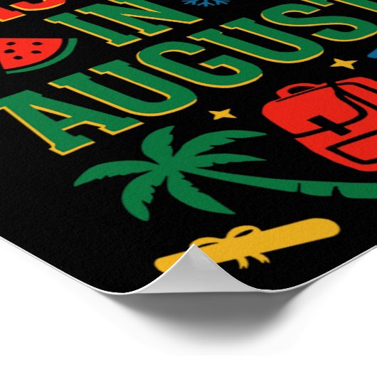 Ck to School Xmas Palm Tree Abschluss Weihnachten  Poster (Ecke)