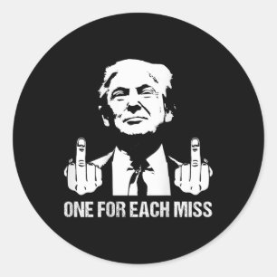 (ck) Trump Eins für jedes Miss Trump Shirt Wähle T Runder Aufkleber