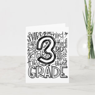 Ck zum ersten Schultag Typografie dritter Karte
