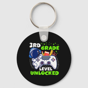 Ck Zur Schule 3. Klasse Freigeschaltet Gamer Junge Schlüsselanhänger