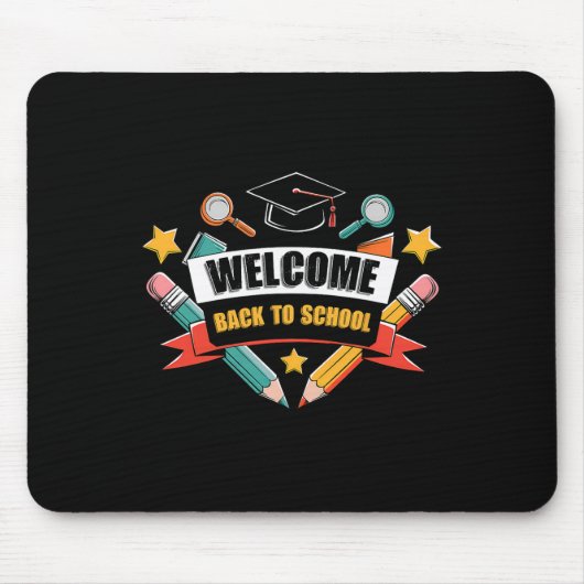 Ck Zur Schule Hemd Cute 2025 Apfel Student Bleisti Mousepad (Vorne)