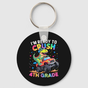 Ck Zur Schule Jungen Dinosaurier Ich Bin Bereit Zu Schlüsselanhänger