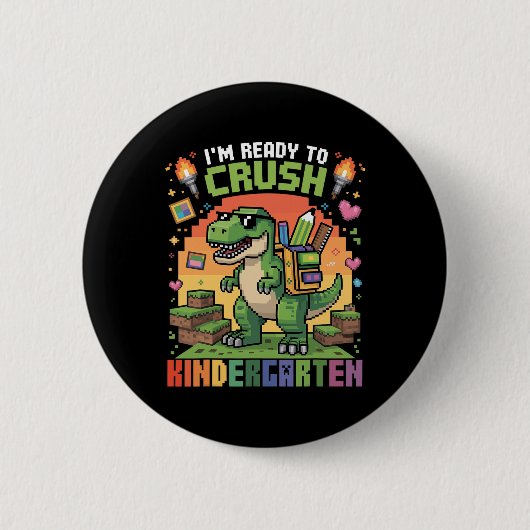 Ck Zur Schule Kindergarten Jungen Ich Bin Bereit Z Button (Vorderseite)