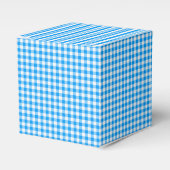 CKC-Gingham-Pastel Blue-White-GASTGESCHENK BOX,sq Geschenkschachtel (Vorderseite)