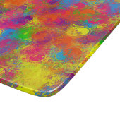 CKC Paint Can Florals-6x7 CUTTING BOARD Schneidebrett (Ecke)