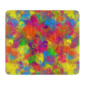 CKC Paint Can Florals-6x7 CUTTING BOARD Schneidebrett (Vorderseite)