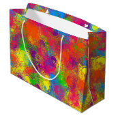 CKC Paint Can Florals-GIFT BAG L Große Geschenktüte (Rückseite Schrägansicht)