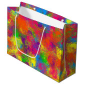 CKC Paint Can Florals-GIFT BAG L Große Geschenktüte (Vorderseite Schrägansicht)
