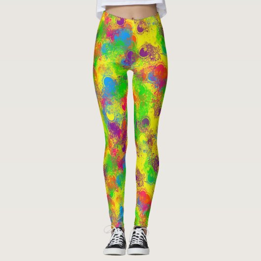 CKC Paint Can Florals-LEGGINGS Leggings (Vorderseite)