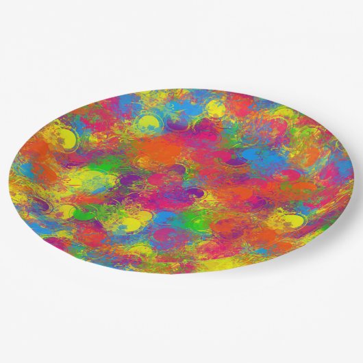 CKC Paint Can Florals PAPER PARTY TELLER (Schrägansicht)